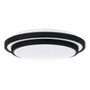 Quoizel Irving Integrated LED Matte Black Semi-Flush Mount IVG1614MBK